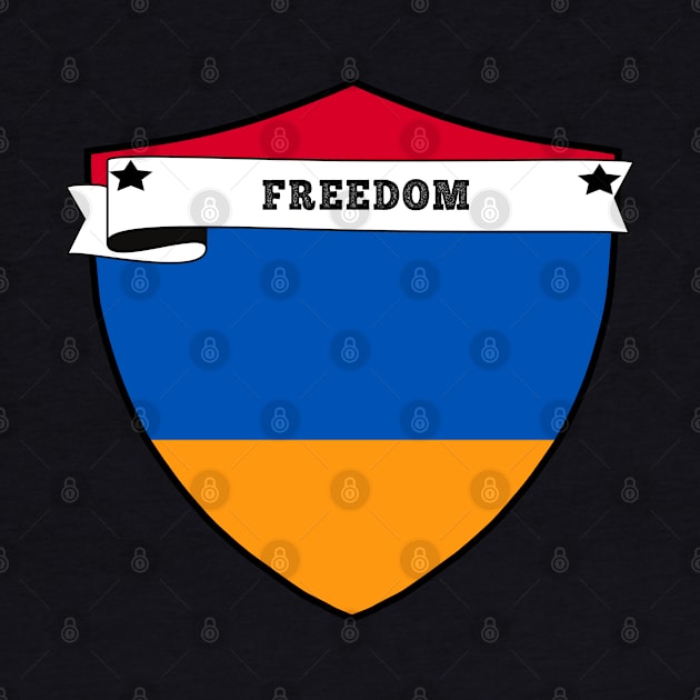 ARMENIA FREEDOM, ARMENIA COUNTRY SHIELD, MINIMALIST ARMENIA FLAG, I LOVE ARMENIA , BORN IN ARMENIA by Just Simple and Awesome